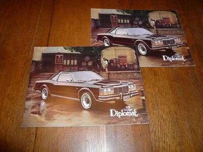 Folheto de vendas Dodge Diplomat 1978 - Vintage - Dois por um preço - Imagem 1 de 4