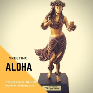 Statue en résine moulée à froid Kim Taylor Reece Aloha "Salutation" - Photo 1 sur 1