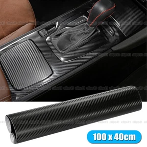3D Black Car Interior Panel DIY Carbon Fiber Vinyl Wrap Sticker Protective Film - Bild 1 von 8