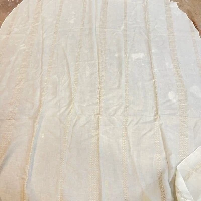 Mantel Ovalado Mezcla Algodón Beige Rayas Tradicional Clásico Boho Foto 1 de 4