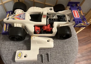 Playskool Cool Tools Rennwagen Kunststoff weiß 1995 Hasbro 4-Räder Indy ohne Werkzeug - Bild 1 von 23