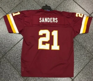 Jugend neu neu mit Etikett Deadstock Vintage Washington Redskins Deion Sanders Kinder Trikot - Bild 1 von 2