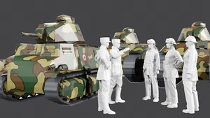 Segunda Guerra Mundial 1940 Batalla de Francia tripulación de tanques franceses - Pedidos - Juego de 5 figuras - Imagen 1 de 8