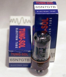 (2) AMPLITREX MATCHED TUNG-SOL 6SN7 GTB 6SN7GTB Tubi base ottali - Foto 1 di 1