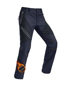 Herren Schneehose Ski Snowboard Winter Fleece gefüttert Wasserdicht Arbeitshose Männer H... - Bild 1 von 7