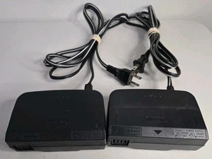 Nintendo 64 N64 AC Power Adapter Supply Lot Bundle X 2 Official OEM (NUS-002) - Picture 1 of 5