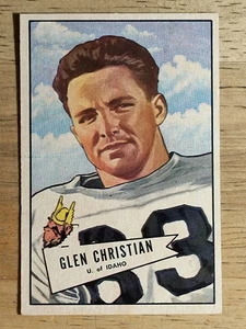 Bowman Small #54 1952 Glen Christian RC (EX) - Imagen 1 de 2