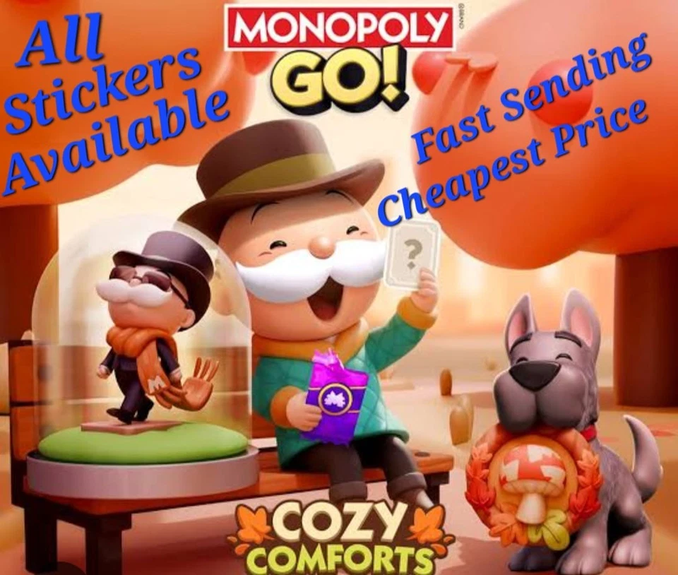 Monopoly Stickers_GO 1🌟- 5🌟(All Stickers Available) COZY COMFORTS CHEPEST FAST - Image 1 of 1