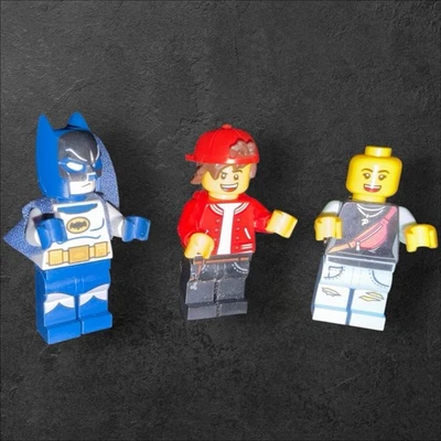 LEGO Minifiguras Lote de 3 - Batman + Figuras de Ciudad - Auténticas - Ropa de Juego Foto 1 de 4