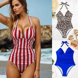Jumpsuit women conservative slimming quick drying swimsuit camisole swimsuit - Picture 1 of 28