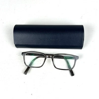WARBY PARKER WILKIE LBF M 150 Gray & Tan Eyeglasses Frames & Case 50-18-145 - Image 1 of 4