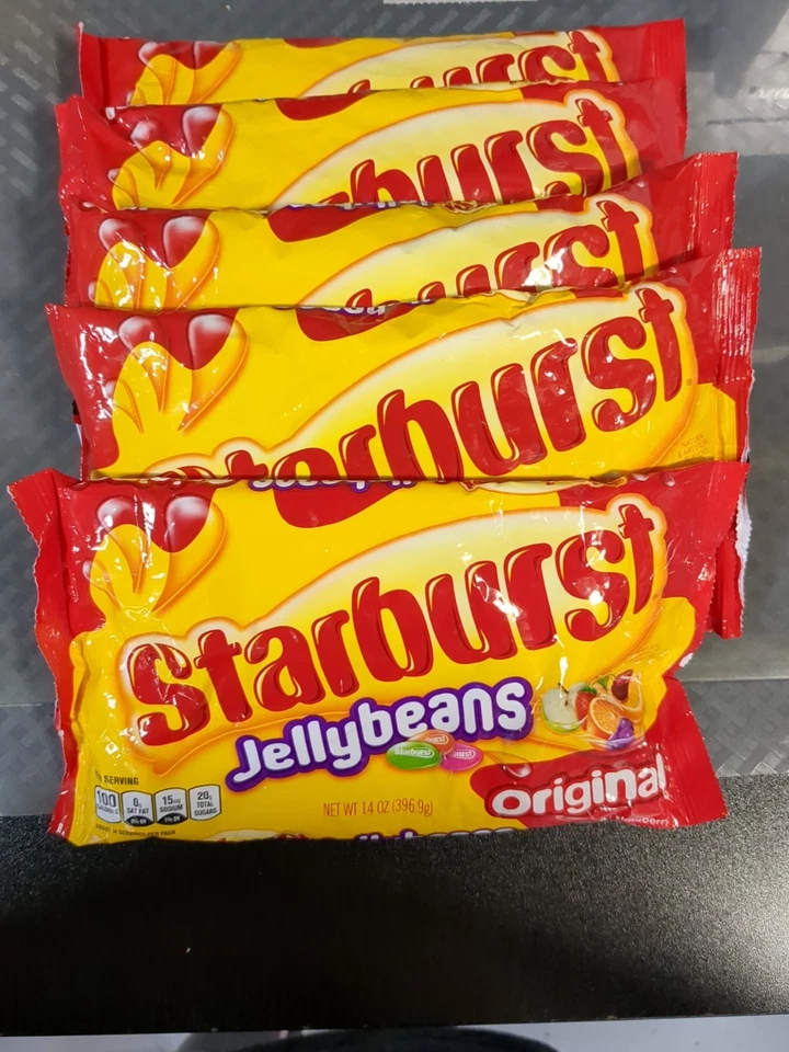 5 Pk STARBURST Original Easter Jelly Beans Chewy Candy 14 oz Best Before 11/2025 - Image 1 of 3