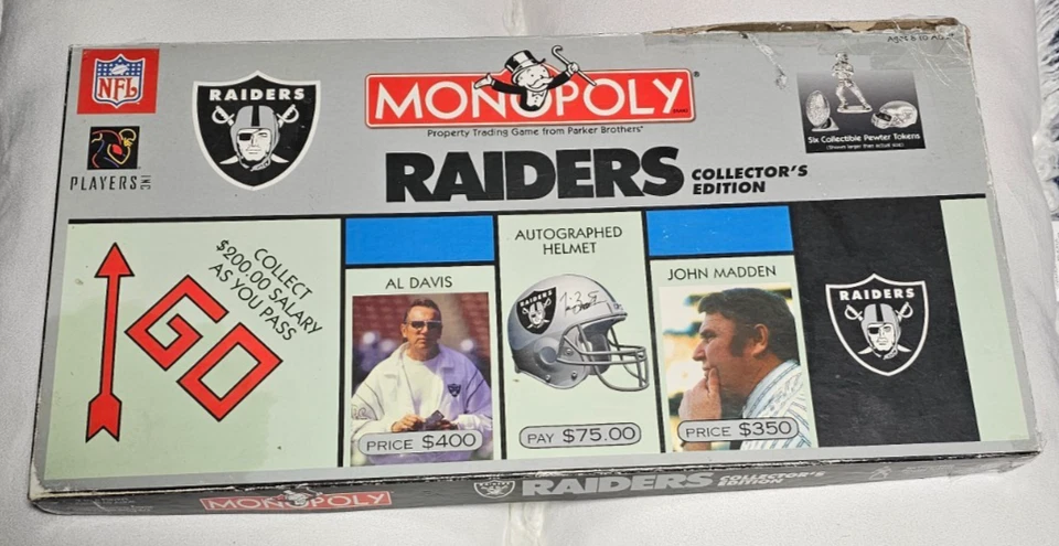 Monopoly Raiders Collector's Edition 2004 NFL Football Game Hasbro 95% Complete - Image 1 of 4