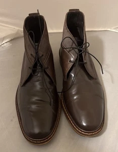 Cole Haan Botas Para Hombres 10 M Barron Tobillo Chukka Con Cordones Planas C10826 Cuero Marrón - Imagen 1 de 6