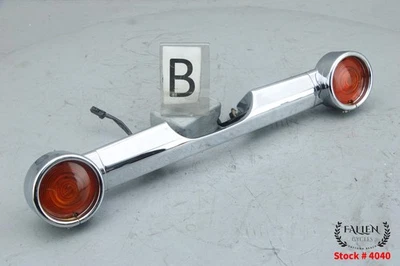 2002 Harley Electra Glide Back Rear Light Bar Turn Signal Assembly CHROME #4040 - Image 1 of 4