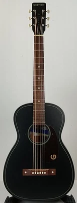 Гитара акустическая Gretsch Jim Dandy Parlor Deltoluxe, черный верх - Изображение 1 из 4