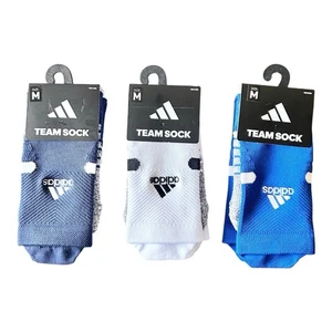 Paquete de 3 calcetines Adidas Team talla mediana blancos azul marino azul real ligeramente imperfectos - Imagen 1 de 3