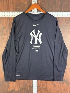 Nike Engineered New York Yankees camicia manica lunga MLB baseball DriFit uomo grande - Foto 1 di 8