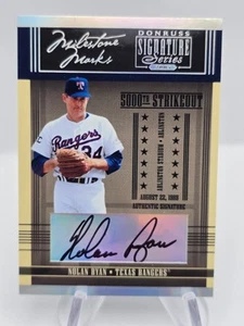 2005 Donruss Signature Series Milestone Marks Nolan Ryan MM-2 Auto Autograph - Picture 1 of 4
