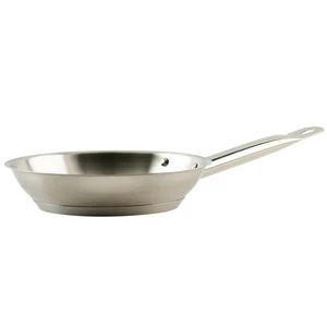 Winco Commercial-Grade Stainless Steel Fry Pan, Natural Finish, 8" - Picture 1 of 7