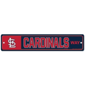 St. Louis Cardinals 3.75" by 19" Plastic Street Sign - MLB - Picture 1 of 1
