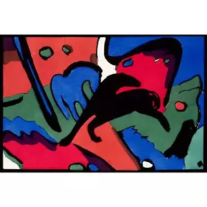 Franz Marc, Wassily Kandinsky, Blue Rider 1912, 100% Cotton Art Paper, 24" x 36" - Picture 1 of 10