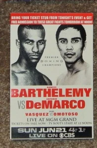 BOXING BARTHELEMY VS DEMARCO 2015 LARGE PROMO CARD MGM GRAND LAS VEGAS - Picture 1 of 1