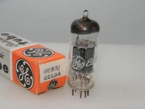 Strong GE Japan 6DX8 ECL84 NOS NIB Grey Plates Copper Grid Serious Tubes L776 - Picture 1 of 4