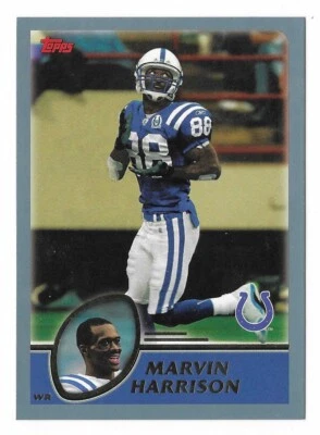 MARVIN HARRISON 2003 Topps Football # 290 Indianapolis Colts HOF NM - MT - Image 1 of 2