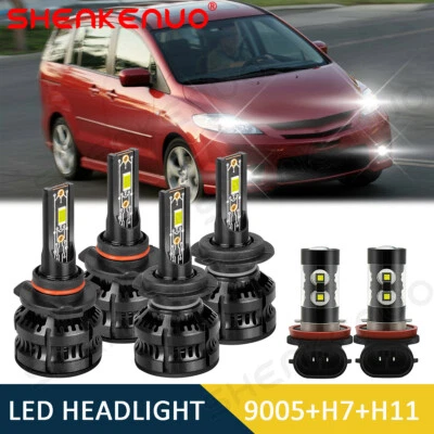 Faros antiniebla LED 9005 H7 H11 para Mazda 5 2007 2008 2009 Mazda5 6 un. Foto 1 de 4