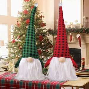 Christmas Gnome Decorations, (2) Christmas Gnome Lights, Gnomes 17" & DAILY SHIP - Picture 1 of 5
