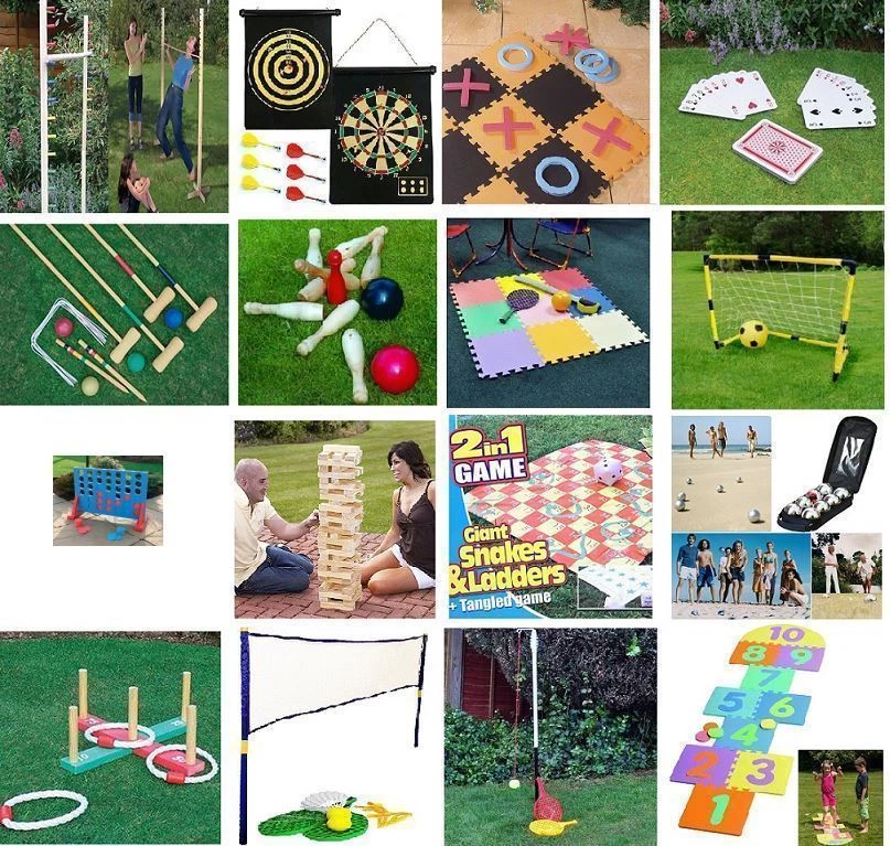 NEW LARGE FAMILY OUTDOOR PARTY GAMES SUMMER BEACH BBQ PARTY KIDS & ADULTS - Image 1 of 1