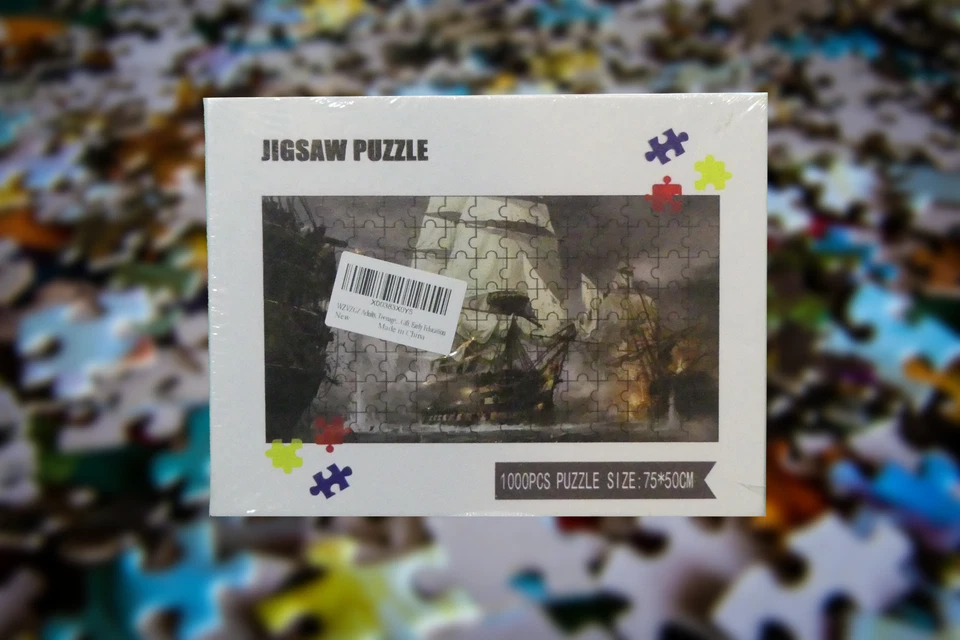 WZVZGZ 拼图战斗船 1000 块成人(密封) — 第 1/1 张图片