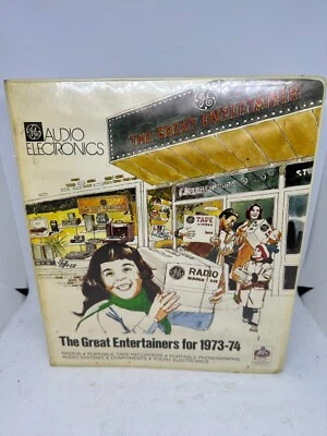 Carpeta de empleados electrónica de audio general GE 1973-74 de colección rara Foto 1 de 4