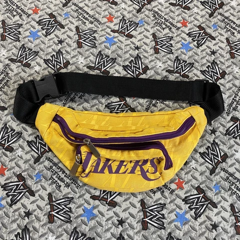 Los Angeles Lakers NBA Belt Fanny Pack Bag Waist Bag  Gold/Purple Cover