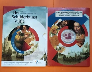 SILVER PROOF SET NIEDERLANDE 5 EUROS 2011 SCHILDERKUNST The Netherlands zilver - Picture 1 of 2