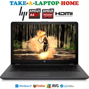 HP Full HD Laptop Windows11 Pro Big 15.6" Fast SSD Radeon Graphics Card - BOXED - Picture 1 of 10