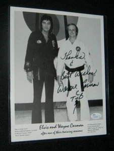 Original Wayne Carman TCB signiert 8X10 ELVIS PRESLEY JSA COA - Bild 1 von 2