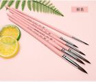 6pcs Round Point Watercolor Paint Brush Beginner Painting Set Canvas Artist Tool