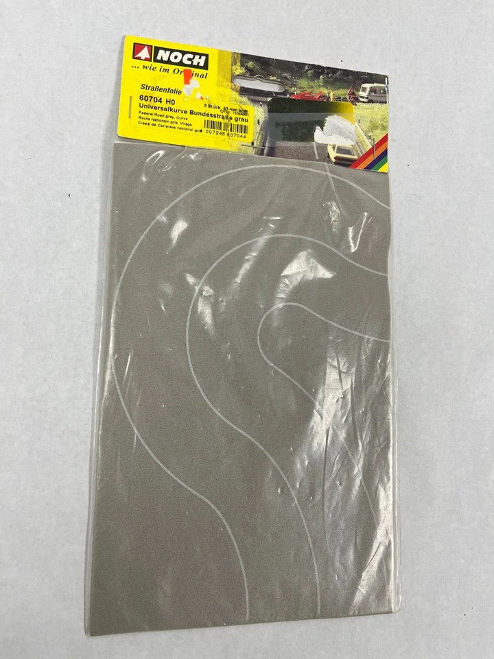 Noch 60704 HO Federal Road Gray, Curve - Image 1 of 1