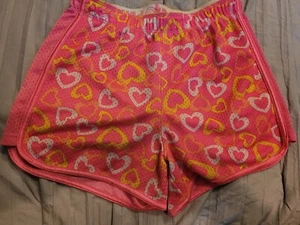 Girls SO L14 Pink Multi Heart Pattern Shorts - Picture 1 of 3