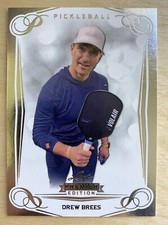 2023 Leaf Pickleball Premier Edition #3 Drew Brees - Silver Foil Base