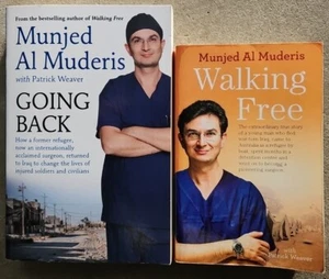 Munjed Al Muderis, Lot Of 2 x Books, Walking Free & Going Back (PB) HO14 - Picture 1 of 7