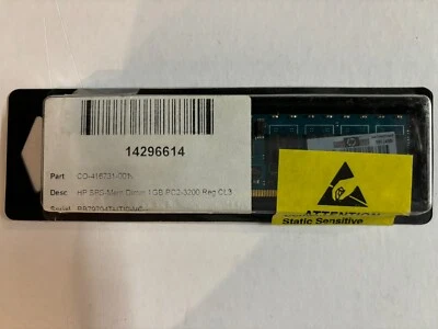 HP SPS-Mem Dimm 1GB PC2-3200 - Part No: 416713 - Image 1 of 2