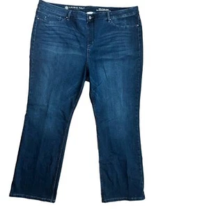 Women’s Laurie Felt Silky Baby Bell Denim Jeans, Dark Wash, size 3X, Stretchy - Picture 1 of 16