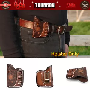 TOURBON Leather Pocket Holster NAA Mini Revolver with Ammo Slot Left/Right Hand - Picture 1 of 24