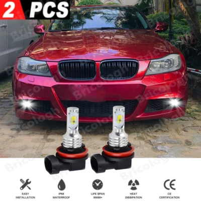 2X Bombillas antiniebla LED H11/H9 6000K blancas para BMW E90 325 328 335i Foto 1 de 4