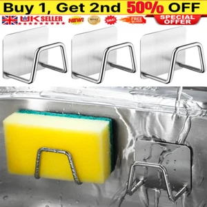 1- 6 Sink Caddy Sponge Holder Soap Rack Drainer Kitchen Faucet Sponges Drain Set - Picture 1 of 14