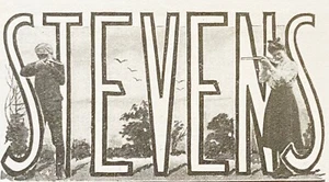 Boy&Girl Shoot Rifles J STEVENS Arms&Tool Chicopee Falls,Mass.Vtg 1904 Print Ad - Picture 1 of 2