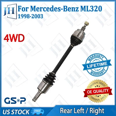 Eje CV trasero izquierdo/derecho original para Benz ML320 500 1998-03 430 350 55 AMG 4x4 Foto 1 de 4
